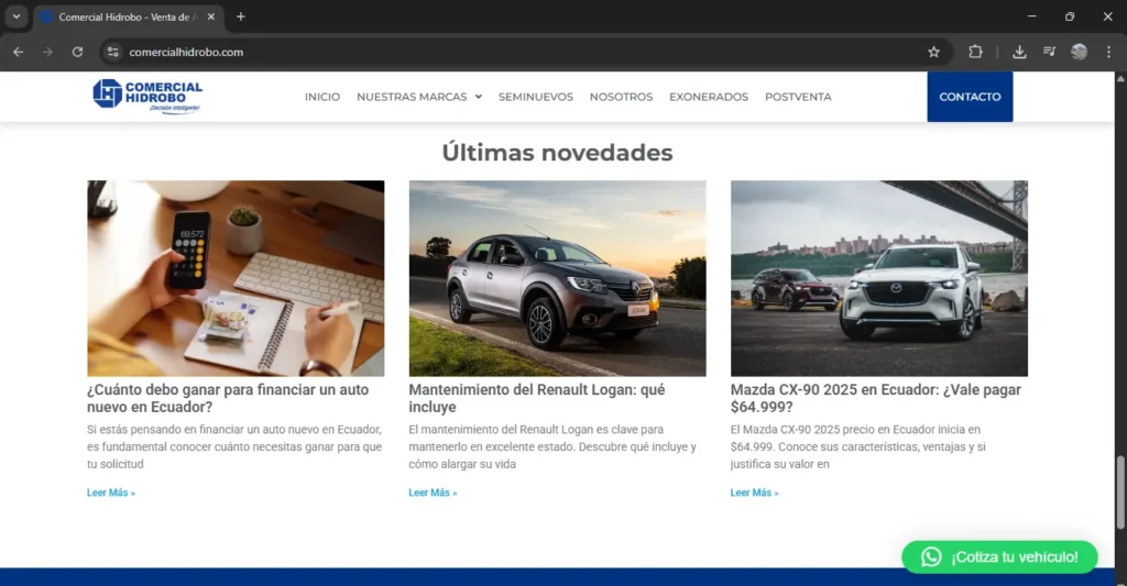 Blog para negocios en Ecuador, estrategias comerciales Hidrobo