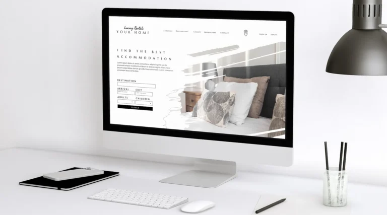 Pantalla que muestra Landing pages efectivas y llamativas