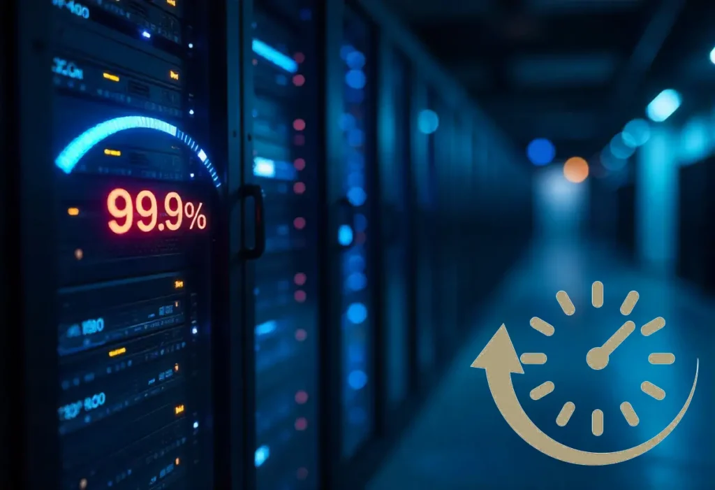 uptime 99.9% hosting en servidores